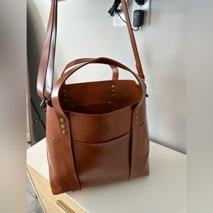 Brim crossbody tote